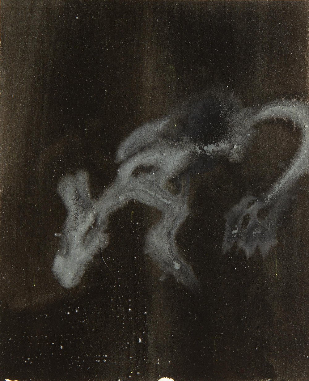 Il Dragho. Libri Antichi Stampe, 15 × 18,5 cm, varnished pigment on paper, 2021