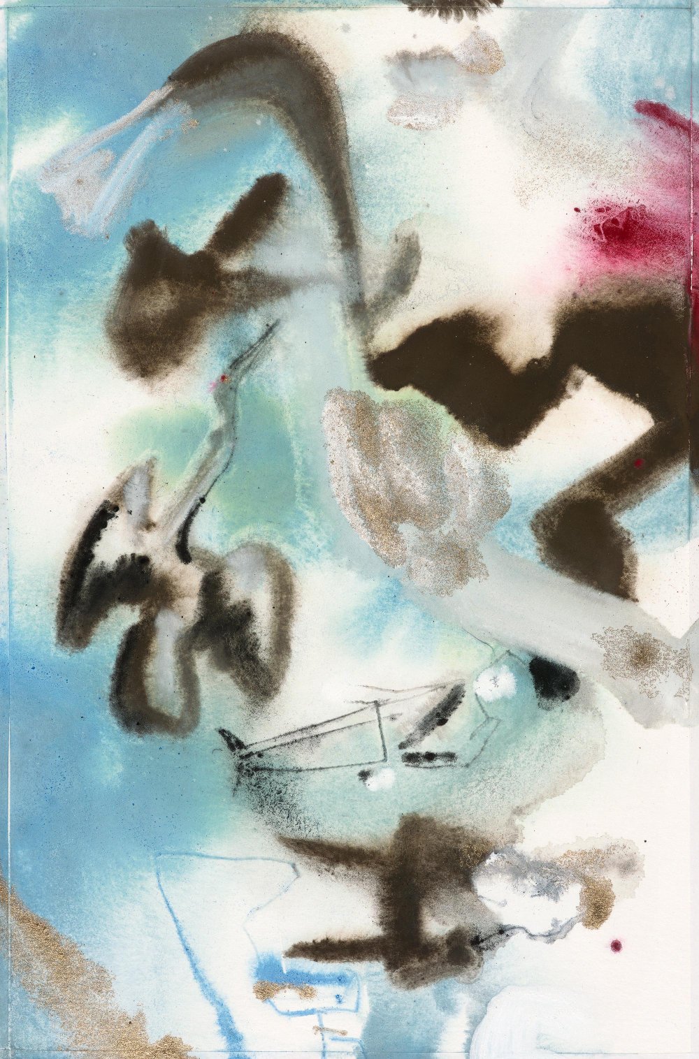 G4. Eutopia, 35 × 23 cm, oiltempera on paper, 2024