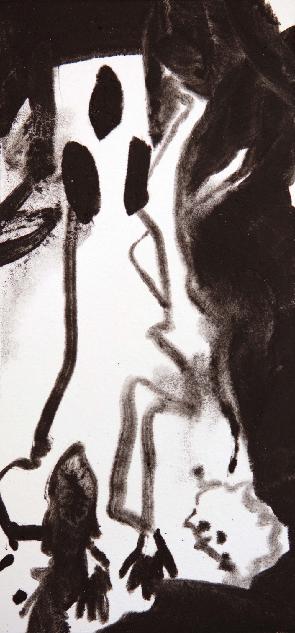 La Torre. Giocare A Carte,  29 × 14 cm, pigment on paper, 2021