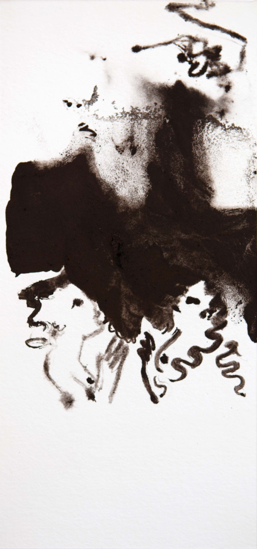 Il Giudizio. Giocare A Carte,  29 × 14 cm, pigment on paper, 2021